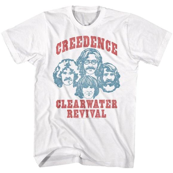 Other - Creedence Clearwater Revival Band Shirt Wht Ccr501